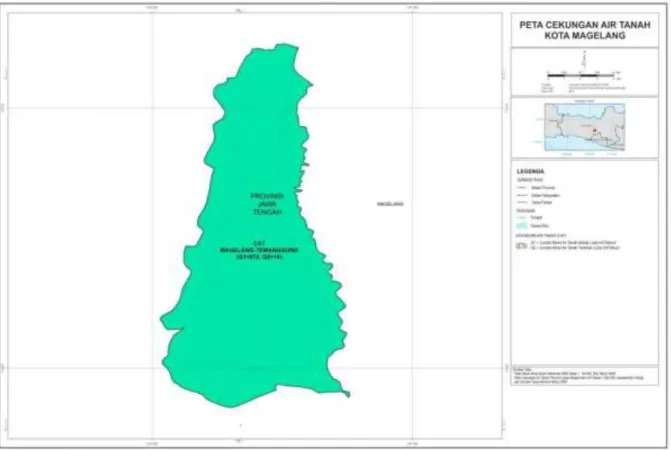 Gambar  2 :  Peta Cekungan Air Tanah Di  Wilayah Kota Magelang. 