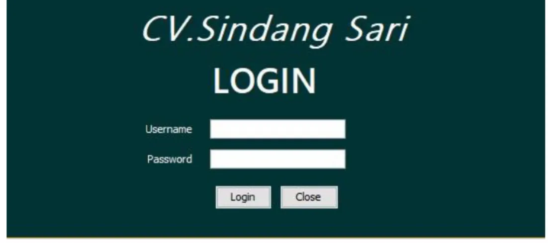Gambar 2: menu login 
