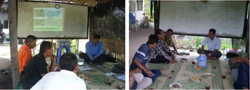 Gambar 2. Foto kegiatan penyuluhan padi di Kelompok Tani Tlogo, Tamantirto 