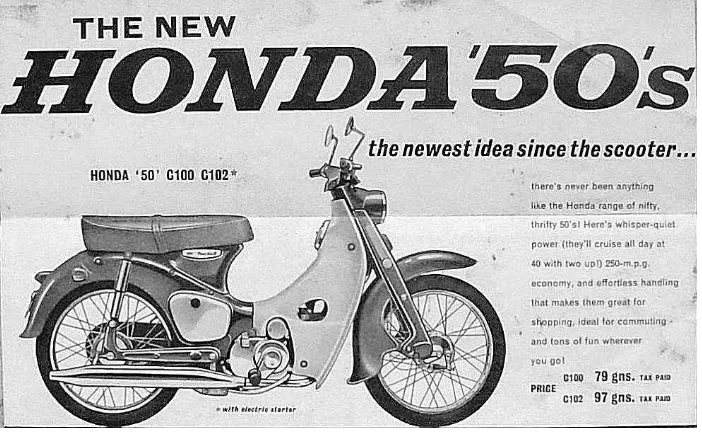 Figure 0.1: The new model Honda C50 moped 