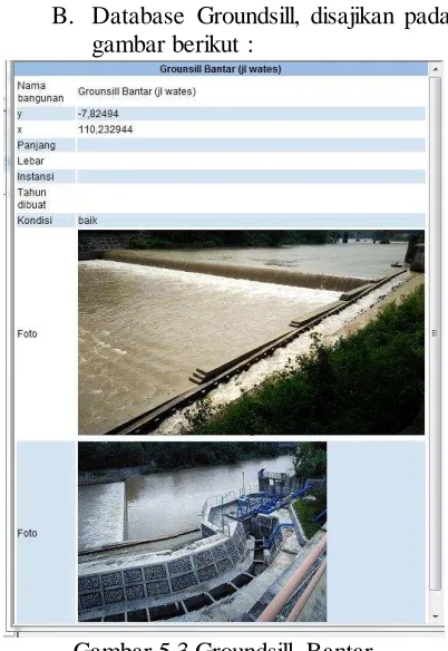 Gambar 5.3 Groundsill Bantar. 
