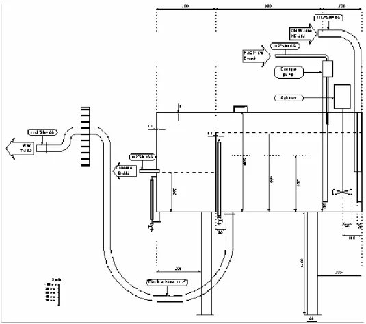 Gambar 3.2 Sketsa rancangan tangki separator 