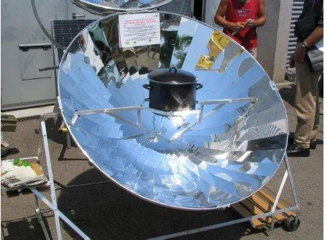 Gambar 1.  Kompor tenaga surya tipe box 