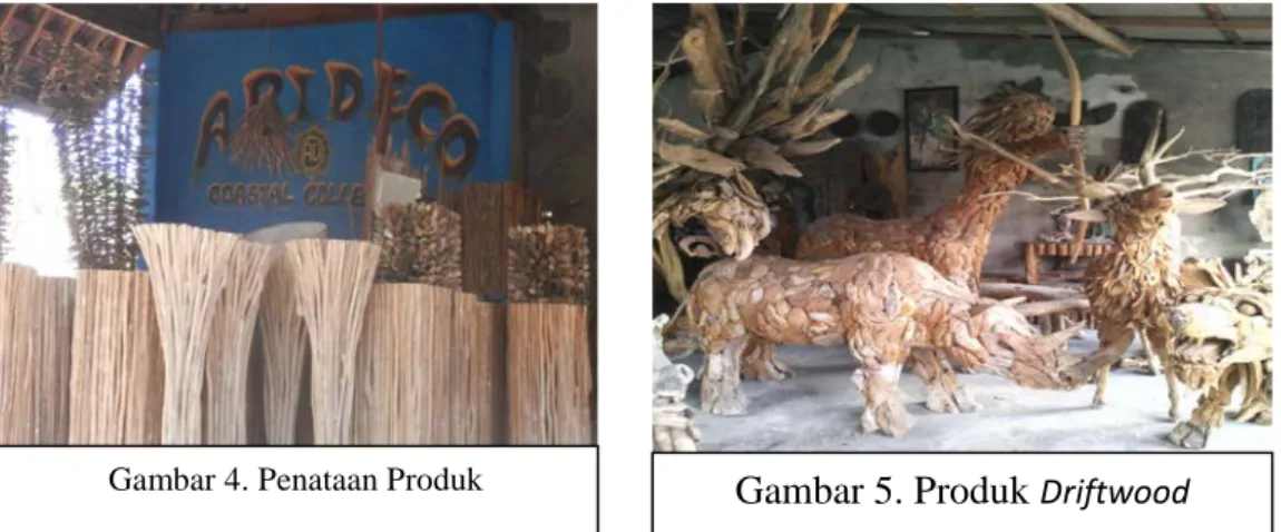 Gambar 5. Produk  DriftwoodGambar 4. Penataan Produk 