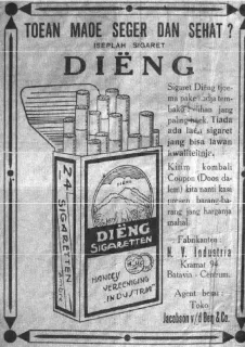 Gambar 3. Iklan Rokok Dieng di Madjalah Mesir, 1955