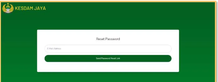 Gambar 2 Halaman Lupa Password 