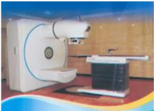 Gambar 1.  Perangkat Radioterapi Eksternal  Perhitungan  rancangan  berdasarkan  pelemahan berkas radiasi γ dari radioisotop Co-60
