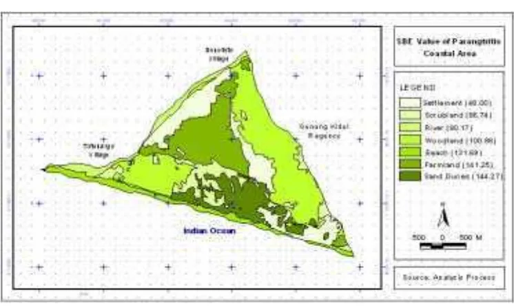 Figure 11. Spatial Distribution of SBE Values  