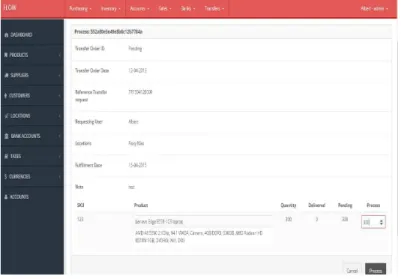 Gambar 3.16 User Interface View Stock Logs 