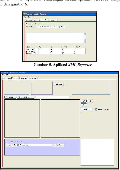 Gambar 5. Aplikasi XML Reporter
