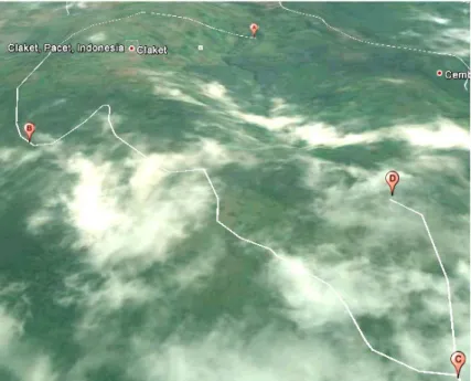 Gambar  1 Peta Dusun Claket – Pacet – Mojokerto 