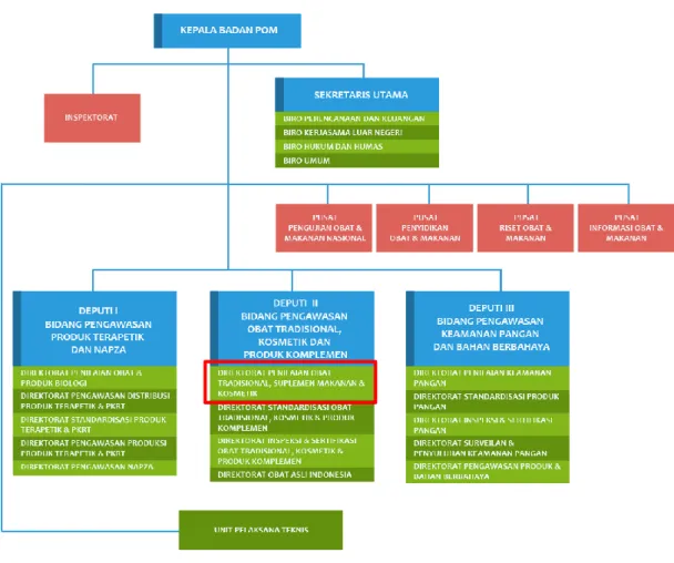 Gambar 2.1 Struktur Organisasi Badan POM 