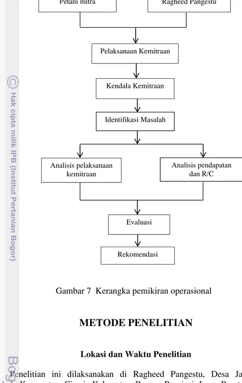 Gambar 7  Kerangka pemikiran operasional   