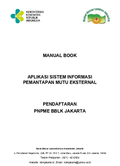 MANUAL BOOK APLIKASI SISTEM INFORMASI PEMANTAPAN MUTU EKSTERNAL ...