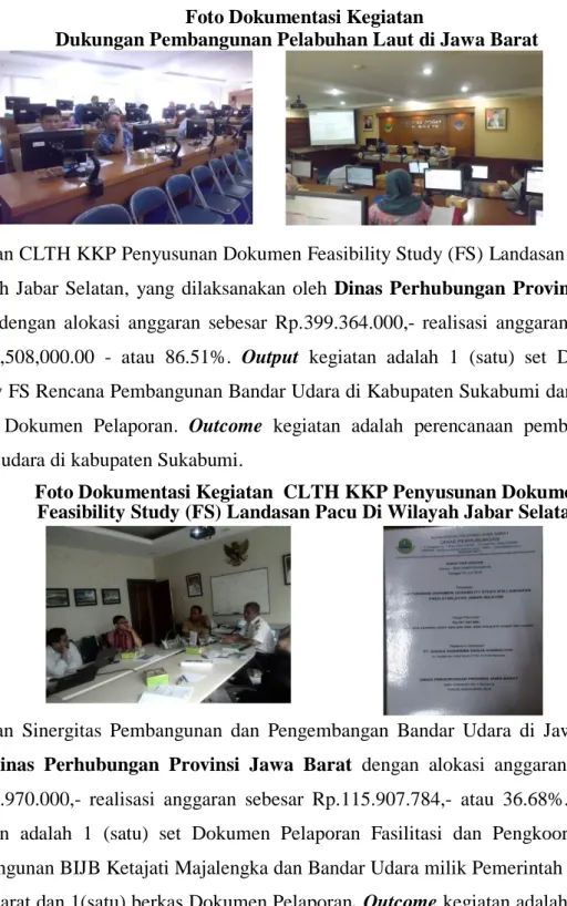 Foto Dokumentasi Kegiatan  CLTH KKP Penyusunan Dokumen  Feasibility Study (FS) Landasan Pacu Di Wilayah Jabar Selatan 