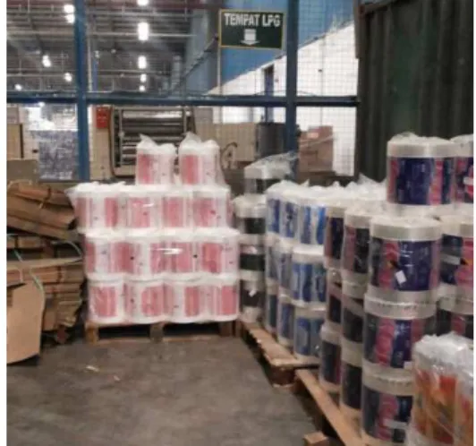 Gambar 4.7 Tumpukan Material di    Area Reject 