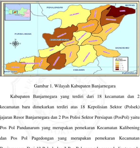 Gambar 1. Wilayah Kabupaten Banjarnegara 