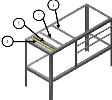 Gambar 2 Rangka alat bantu pengelasan   Diskripsi : 