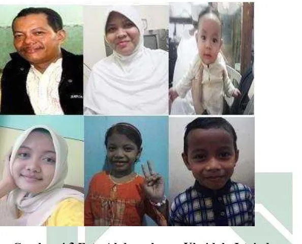Gambar 4.3 Foto Abdurrahman Ubaidah, Istri, dan anak-anaknya 
