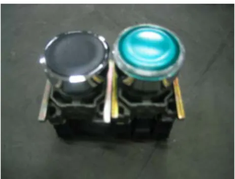 Gambar 2.5 Simbol push button NC (Normally Close) dan NO (Normally Open) 