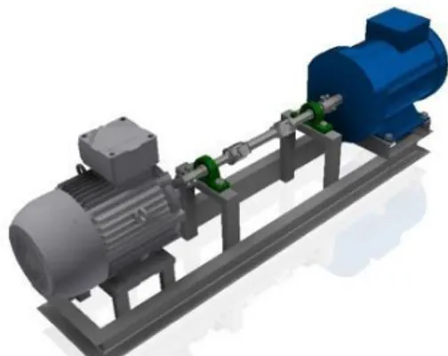 Gambar 1. Desain modul mini power plant  