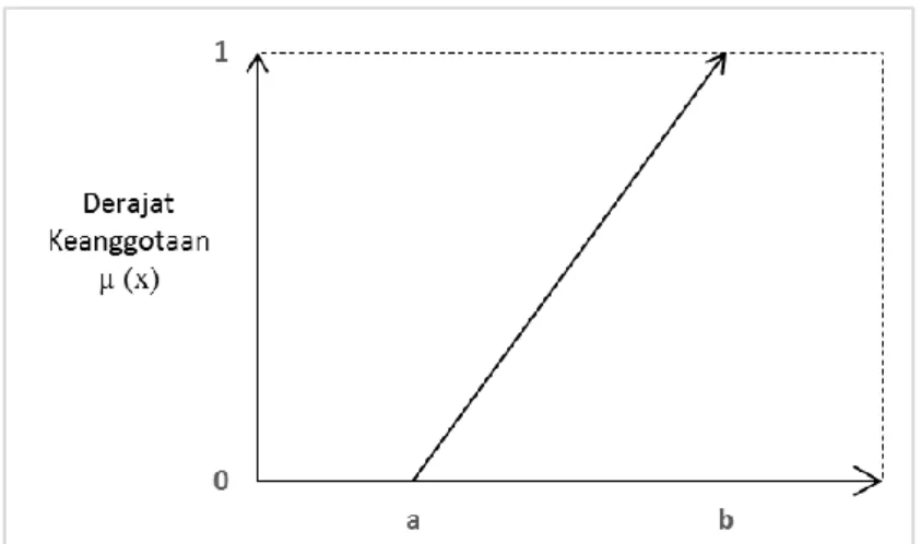 Gambar 2.2 Grafik representasi linear naik 