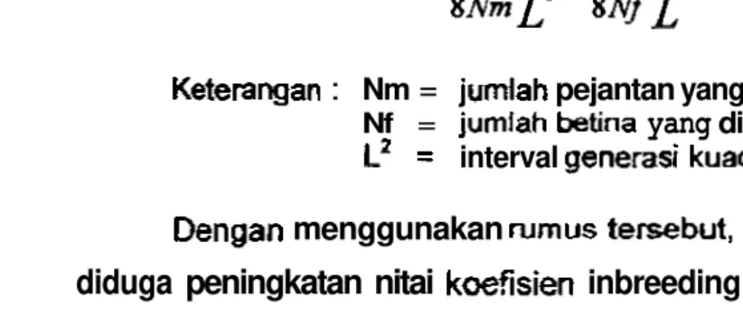 Tabel 14 Dugaan peningkatan 