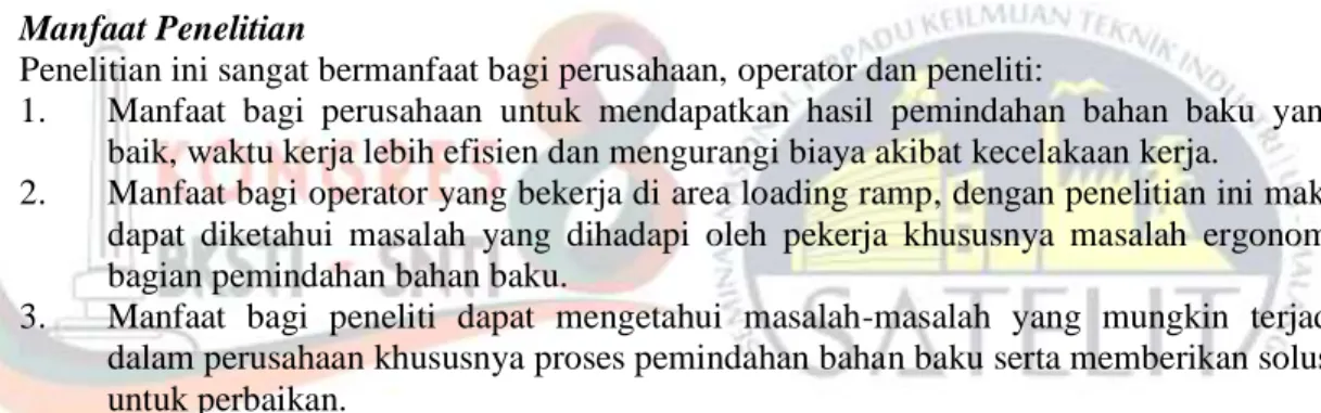 Tabel 1. Data Tabulasi
