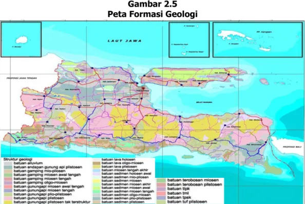 Gambar 2.5  Peta Formasi Geologi 
