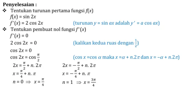 Gambar 4 Uji nilai f   (x) 