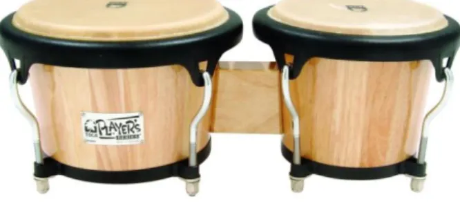 Gambar alat musik bongo seperti yang ditunjukkan Gambar 2.4. 