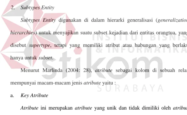 Gambar 3.5 Key Attribute 
