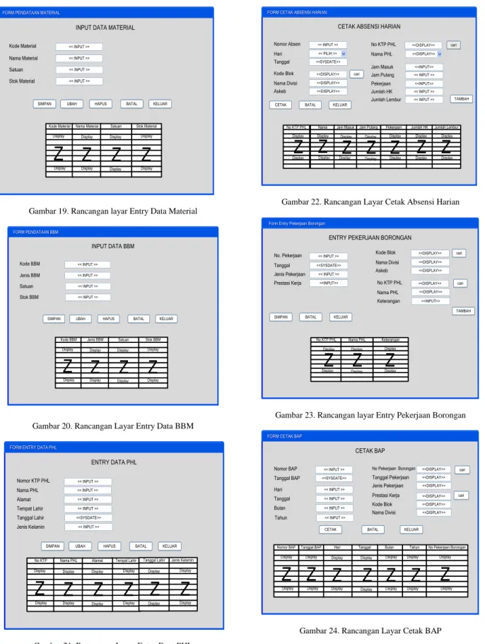 Gambar 20. Rancangan Layar Entry Data BBM 