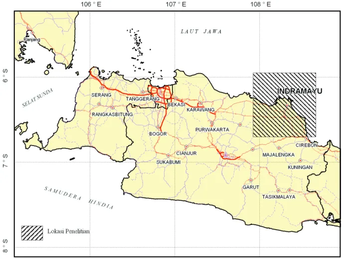 Gambar 1. Lokasi daerah penelitian.