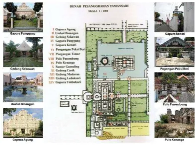 Gambar 1 Bentuk Massa Istana Alhambra (Sofwan, 2007) 