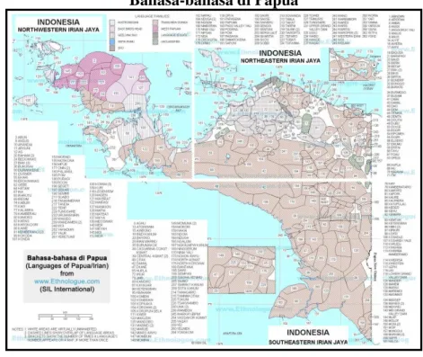 Gambar 1.2     Bahasa-bahasa di Papua 