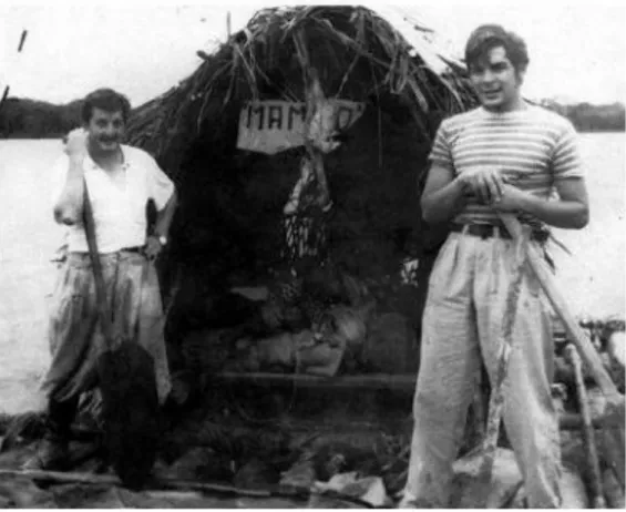 Foto Che Guevara kanan di atas Mambo-Tango. 