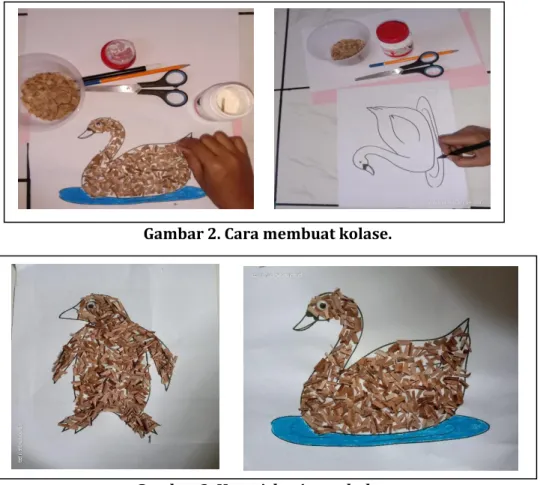 Gambar 2. Cara membuat kolase. 