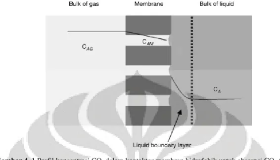 Gambar 4. 2 Pengaruh jenis pelarut pada absorpsi CO 2  dengan modul 10 serat dan berbagai variasi  laju alir pelarut 