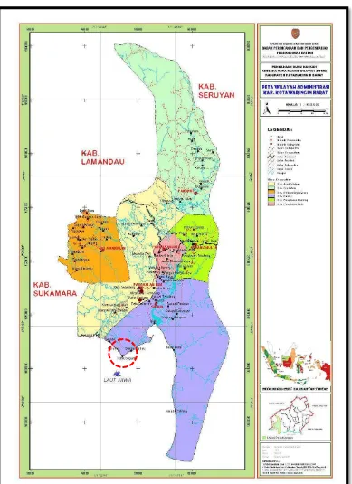 Gambar 1. 5 Peta Kabupaten Kotawaringin Barat 