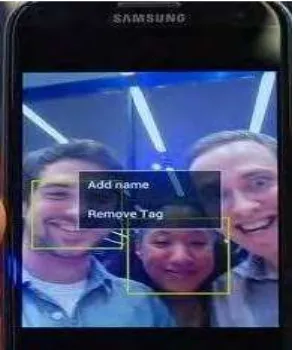 Figure  1.1 The application of face recognition 