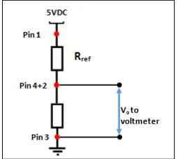 Figure 4: Simple voltage divider circuit 