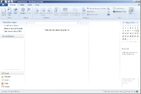 Gambar 16 Tampilan aplikasi Windows Live Mail 2011 