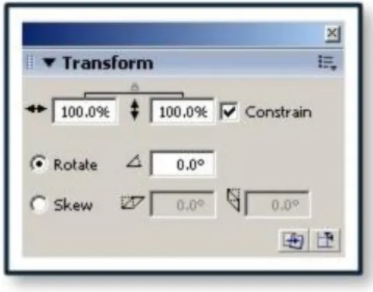 Gambar 2.10 Panel Transform 