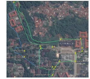 Gambar 2 Daerah penelitian di sekitar Jalan Meranti-Tanjung 