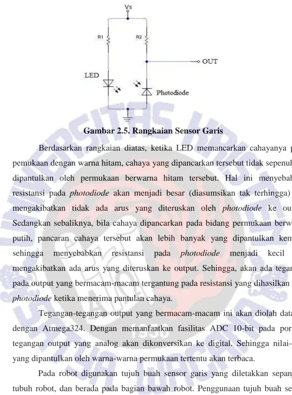 Gambar 2.5. Rangkaian Sensor Garis 