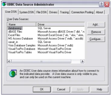Gambar 5.2  ODBC Data Source 