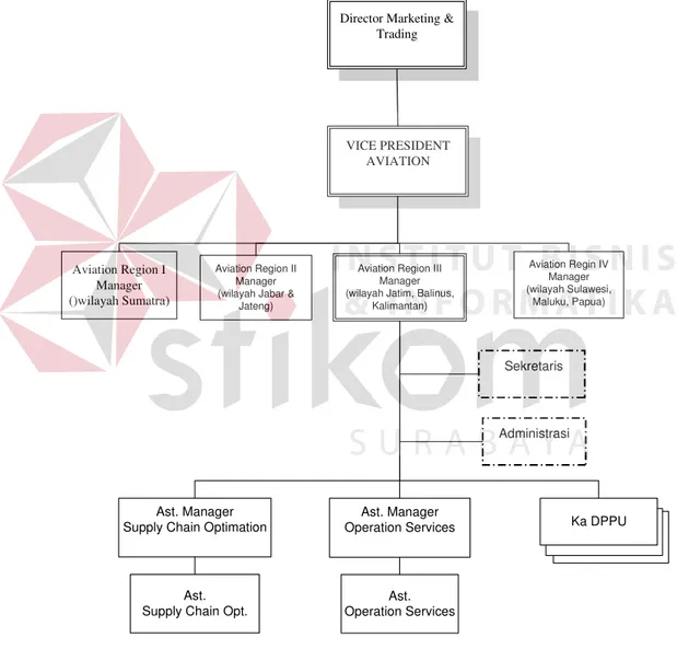 Gambar 2. 4 Struktur Organisasi Aviation Region III 