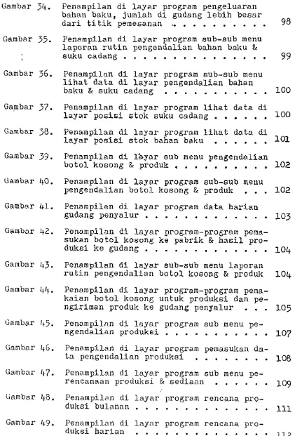 Gambar 34. Penampilan d i  l a y a r  program pengeluaran 