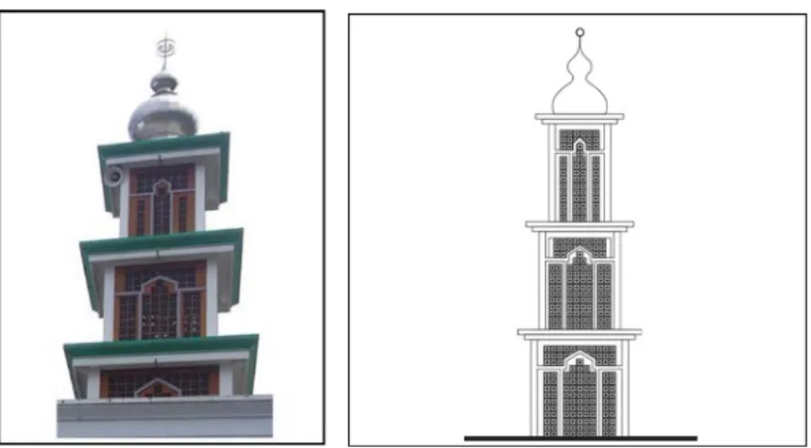 Gambar 9. Minaret Masjid Al-Mahdi Kampung Kusamba    